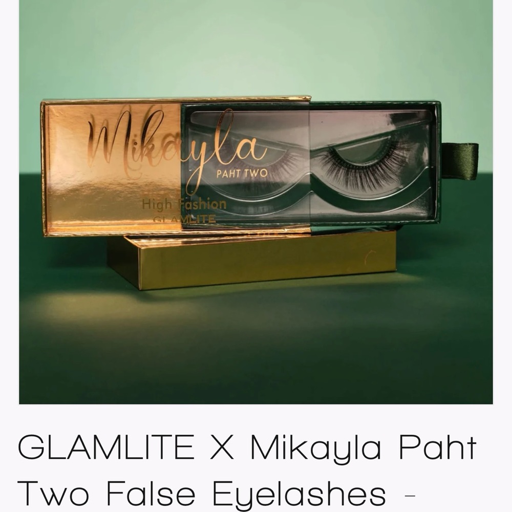 Mikayla PAHT TWO high fashion, glamlite lashes